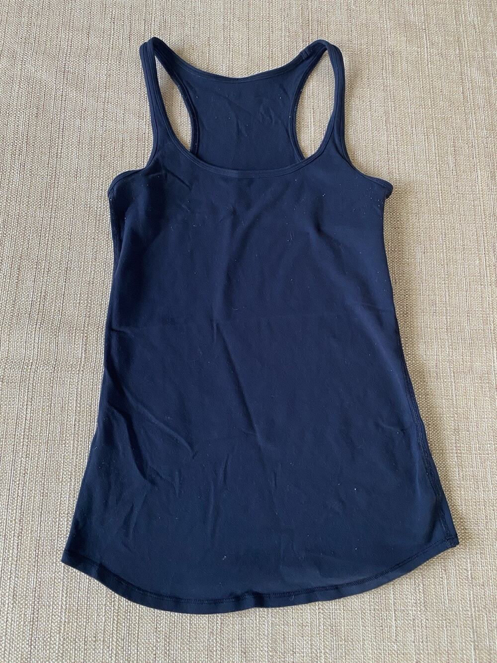 Lululemon Cool Racerback Tank Navy Blue Activewear XXS